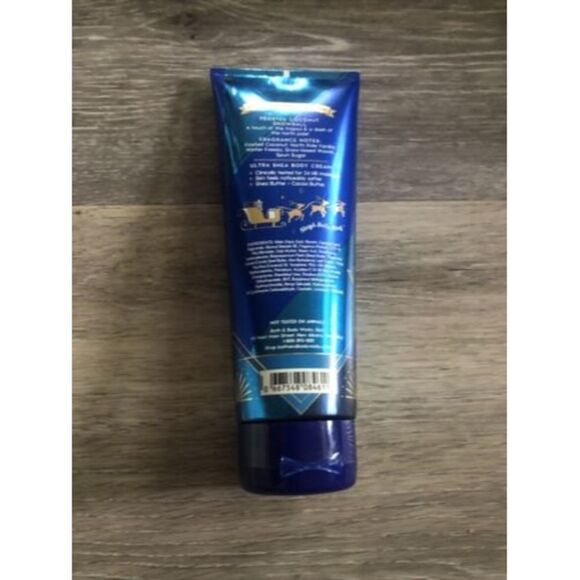 FROSTED COCONUT SNOWBALL BODY CREAM Bath Body Works 8oz . Used, 10% Missing - Picture 4 of 6